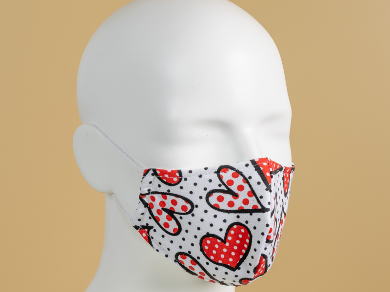 Dvojvrstvové tvarované elastické rúško, vzor 1467 Dvojvrstvové tvarované elastické rúško, vzor 1467