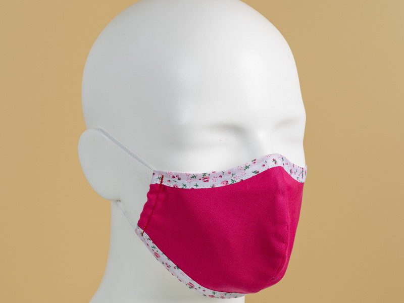 Dvojvrstvové tvarované rúško zo 100% husto tkanej bavlny, vzor 1481 Dvojvrstvové tvarované rúško zo 100% husto tkanej bavlny, vzor 1481