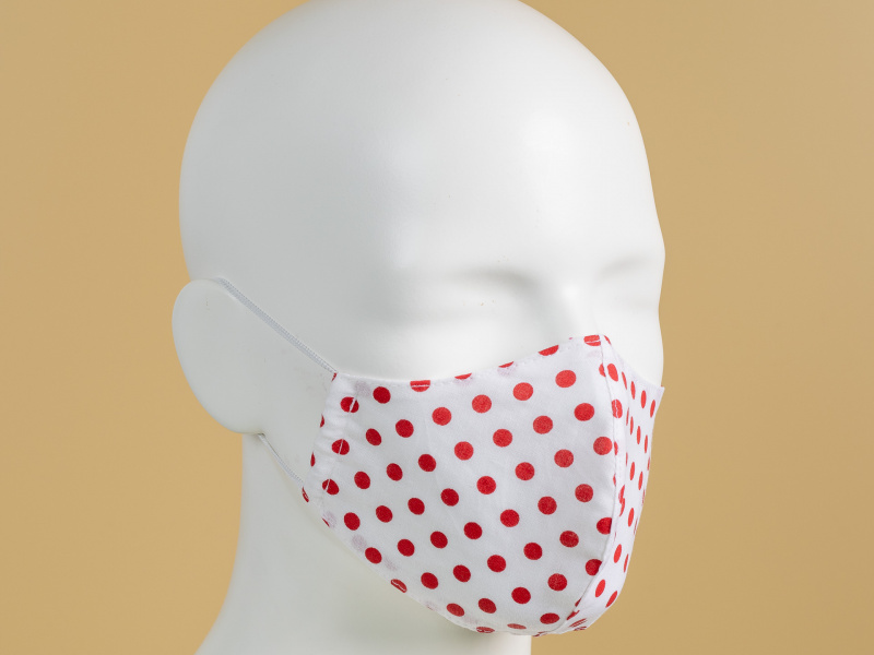 Dvojvrstvové tvarované rúško zo 100% husto tkanej bavlny, vzor 1487 Dvojvrstvové tvarované rúško zo 100% husto tkanej bavlny, vzor 1487